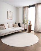 Tapis rond Japandi - Ovara Plano Beige