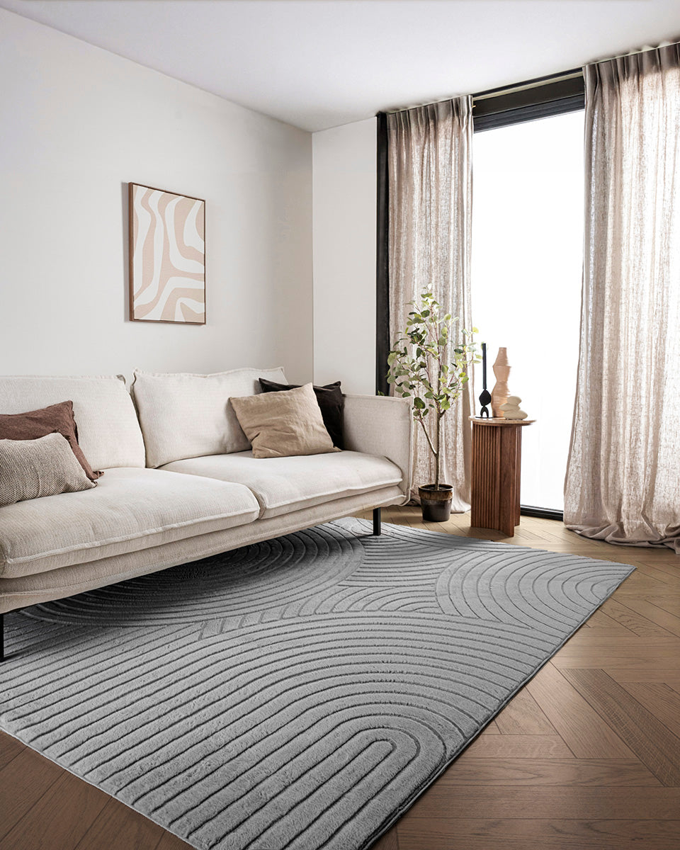 Tapis Japandi - Terra Zenith Gris