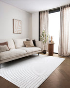 Tapis Japandi - Terra Zenith Blanc cassé