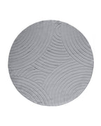 Tapis rond Japandi - Ovara Zenith Gris