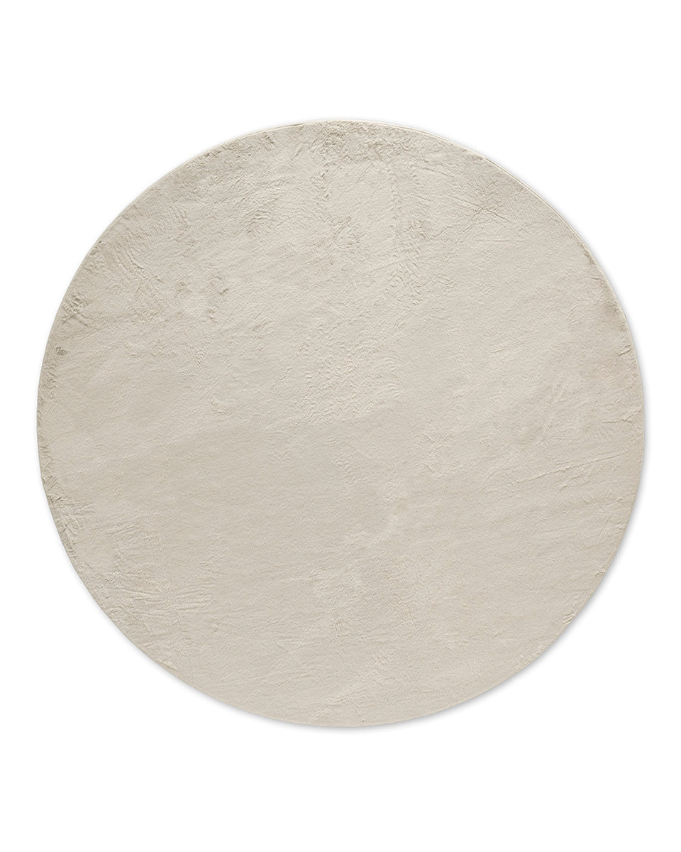 Tapis rond Japandi - Ovara Plano Beige