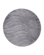 Tapis rond Japandi - Ovara Maris Gris