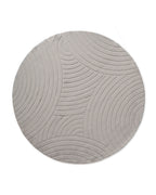 Tapis rond Japandi - Ovara Zenith Taupe