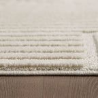 Rond Japandi Vloerkleed - ART 1121 CREAM