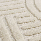 Rond Japandi Vloerkleed - ART 1121 CREAM
