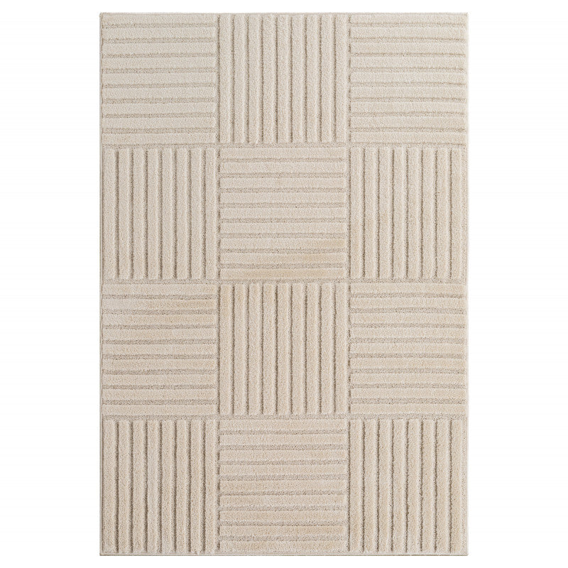 Tapis Japandi - ART 1123 CRÈME