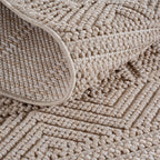 Rond Japandi Vloerkleed - HELIX 2202 BEIGE