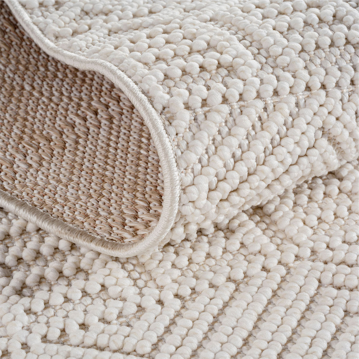 Rond Japandi Vloerkleed - HELIX 2202 CREAM