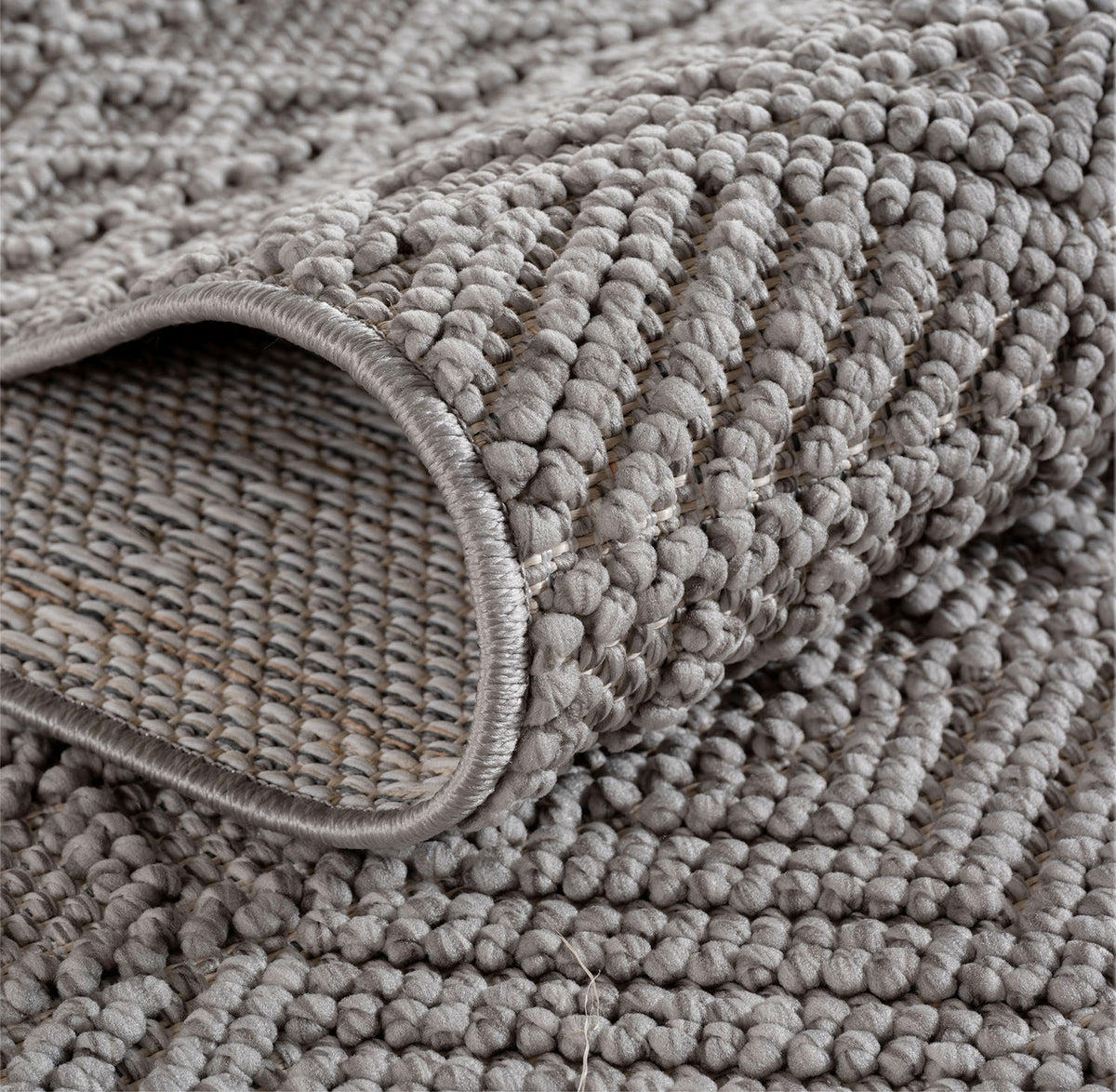 Tapis de couloir style Japandi - HELIX 2202 SILVER