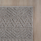 Tapis de couloir style Japandi - HELIX 2202 SILVER