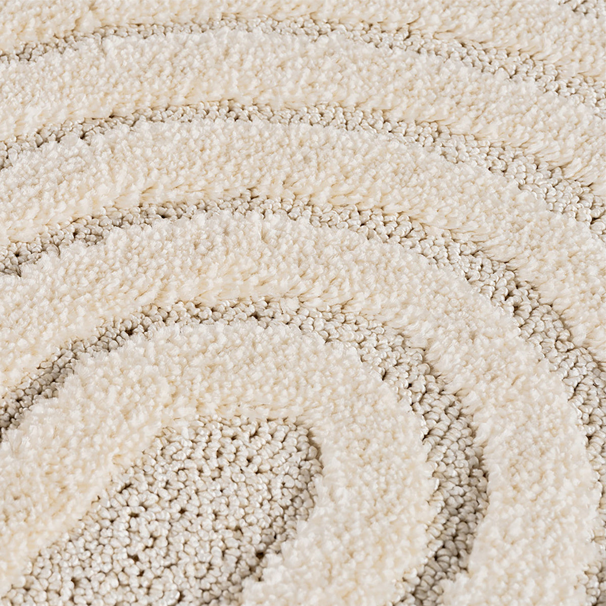 Rond Japandi Vloerkleed - ART 1122 CREAM