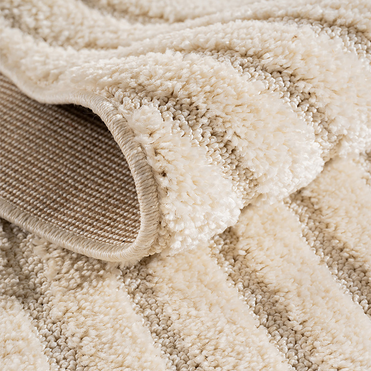 Rond Japandi Vloerkleed - ART 1122 CREAM