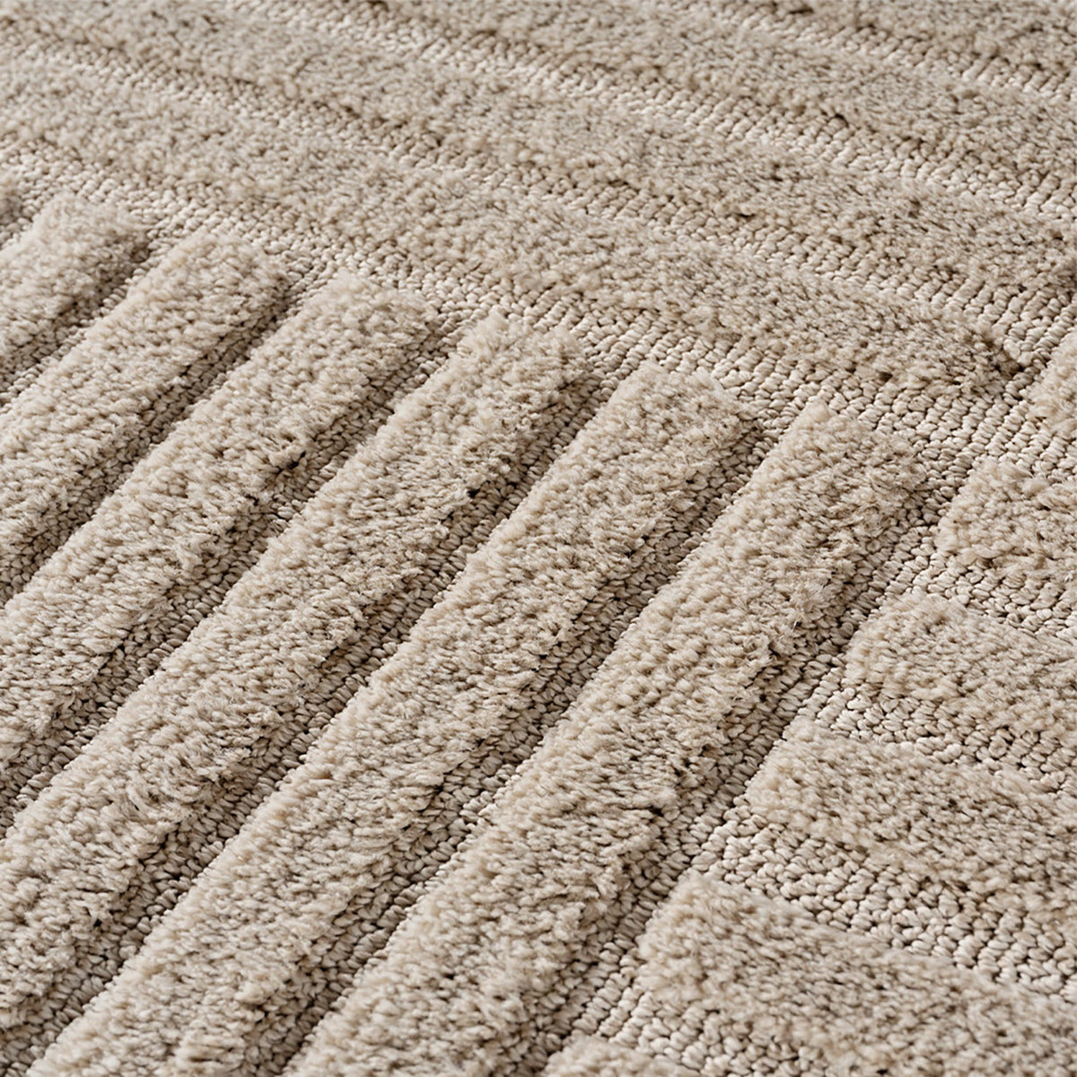 Rond Japandi Vloerkleed - ART 1123 BEIGE