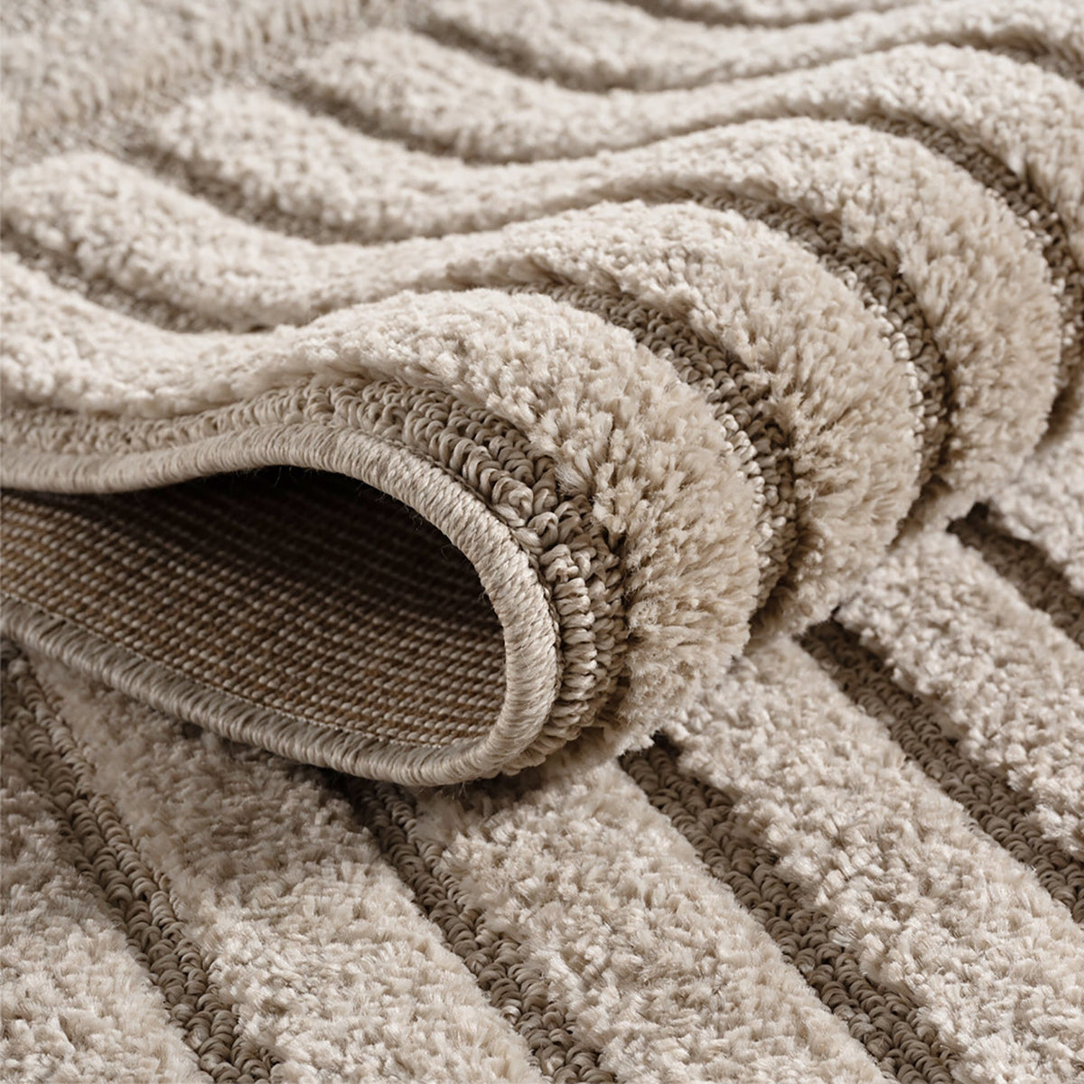 Rond Japandi Vloerkleed - ART 1123 BEIGE