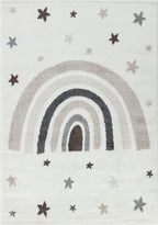 Kinder Vloerkleed - Rainbow Wit