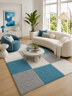 Shaggy Hoogpolig Vloerkleed - LIFE 1501 TURKIS
