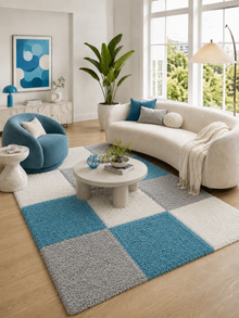 Shaggy Hoogpolig Vloerkleed - LIFE 1501 TURKIS