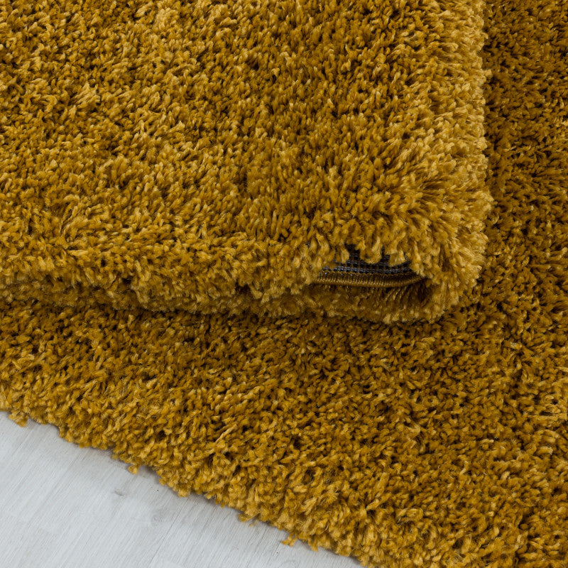 Rond Shaggy Hoogpolig Vloerkleed - SYDNEY 3000 GOLD
