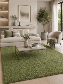 Shaggy Hoogpolig Vloerkleed - LIFE 1500 GREEN