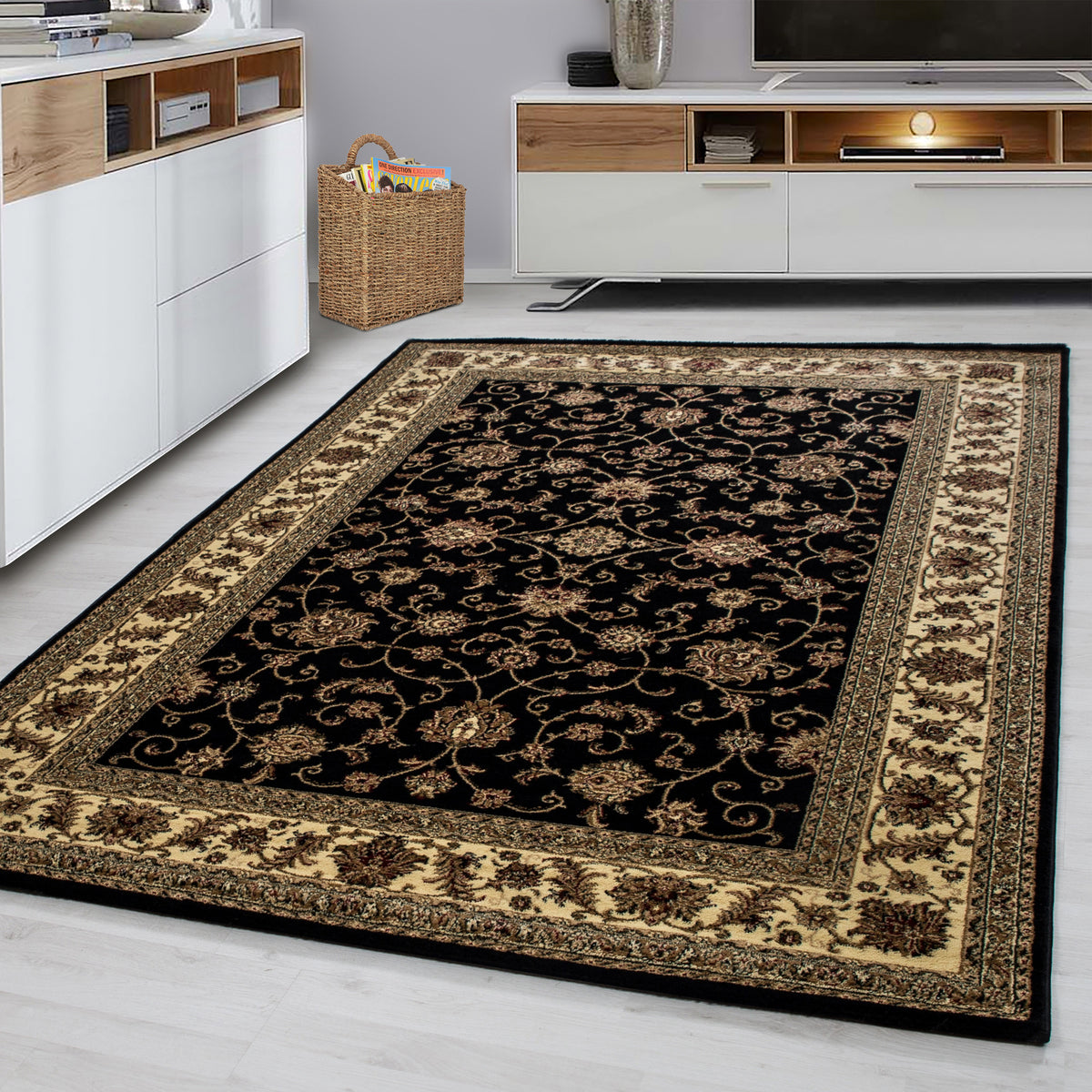 Tapis vintage - MARRAKESH 210 NOIR