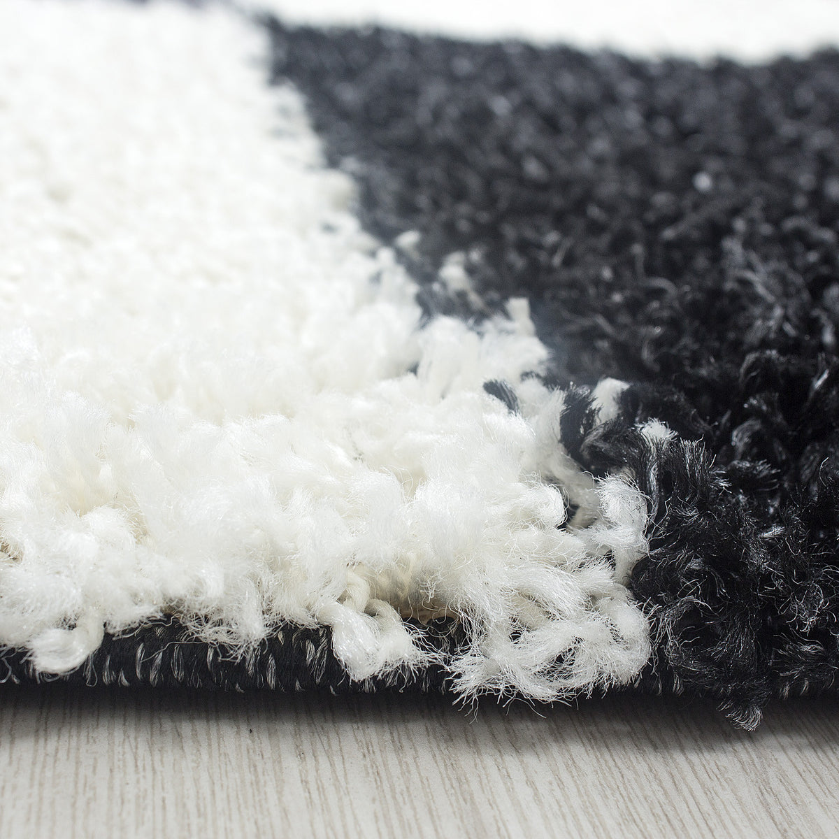 Tapis Shaggy à poils longs - LIFE 1501 BLACK