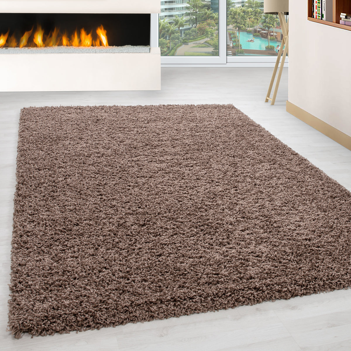 Tapis à poils longs Shaggy - LIFE 1500 MOCCA