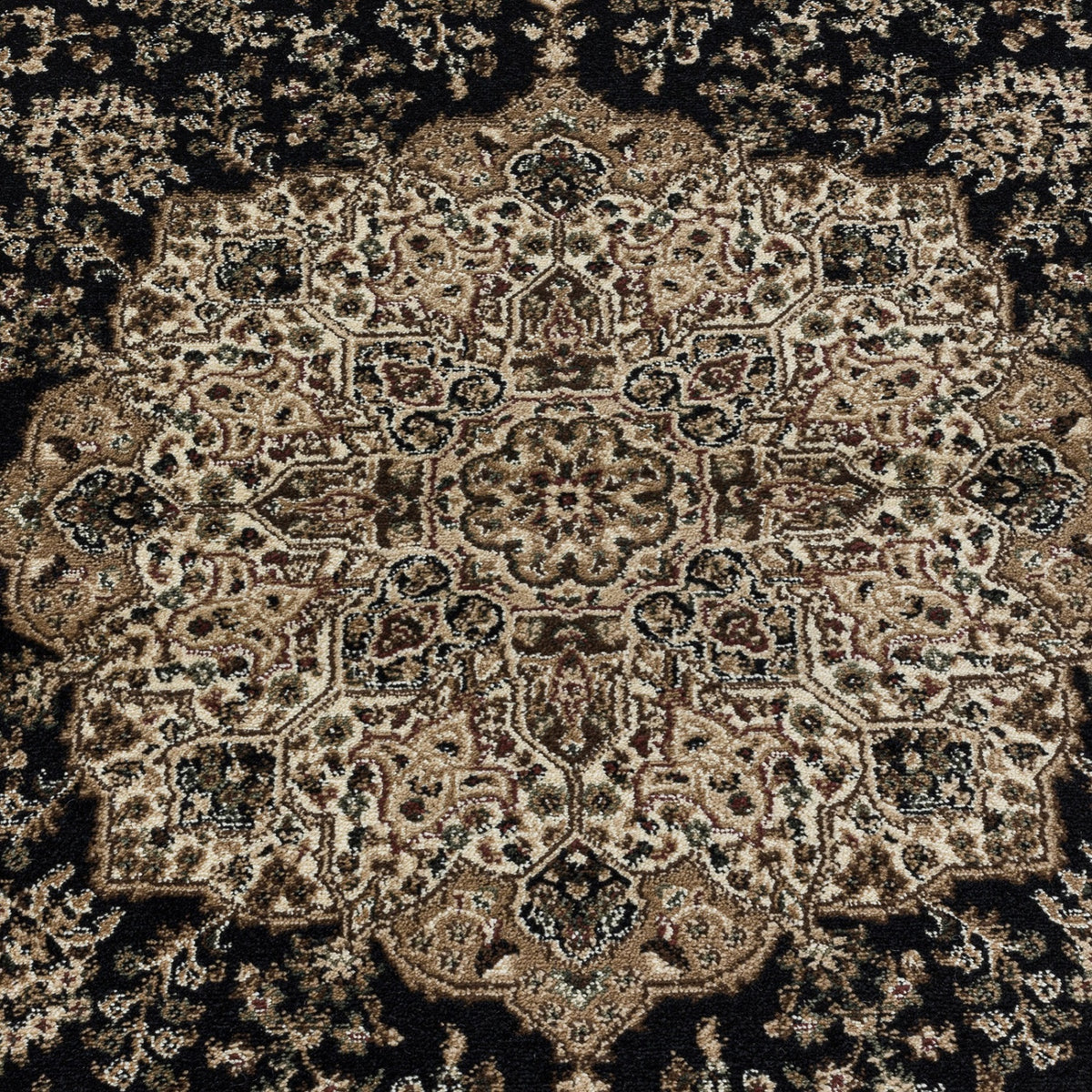 Tapis vintage - KASHMIR 2608 BLACK