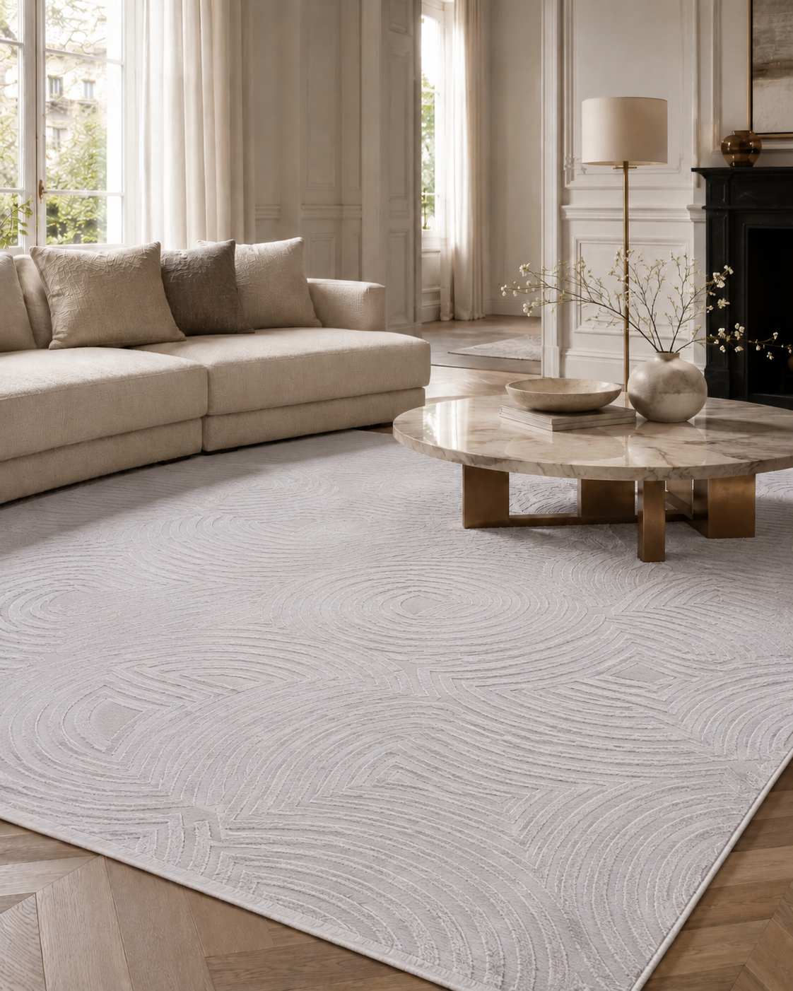 Tapis Japandi - SAHARA 1113 SILVER