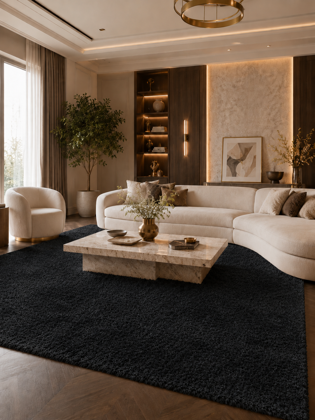 Tapis à poils longs - FLUFFY 3500 ANTHRACITE