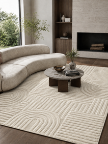 Tapis Japandi - ART 1121 CRÈME