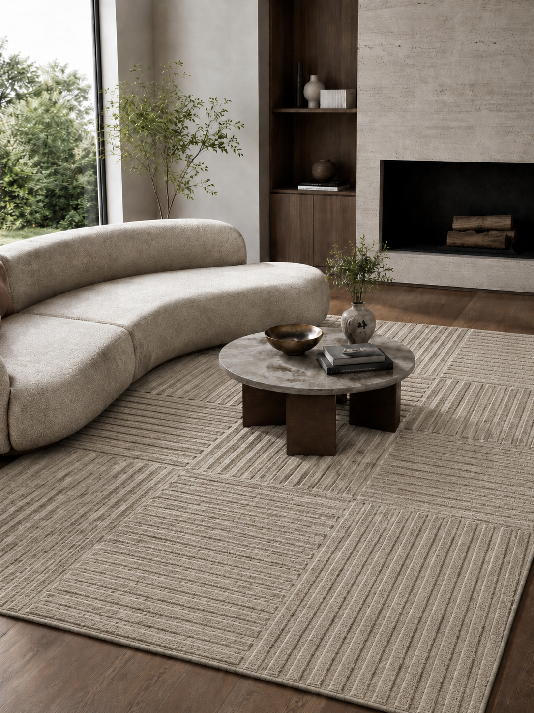 Tapis Japandi - ART 1123 BEIGE