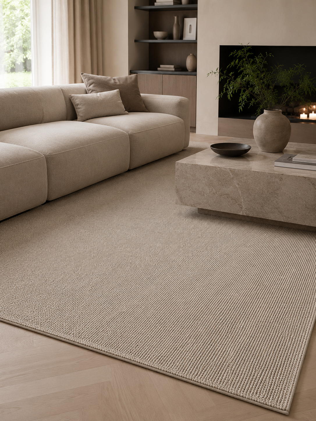 Tapis Japandi - HELIX 2200 BEIGE