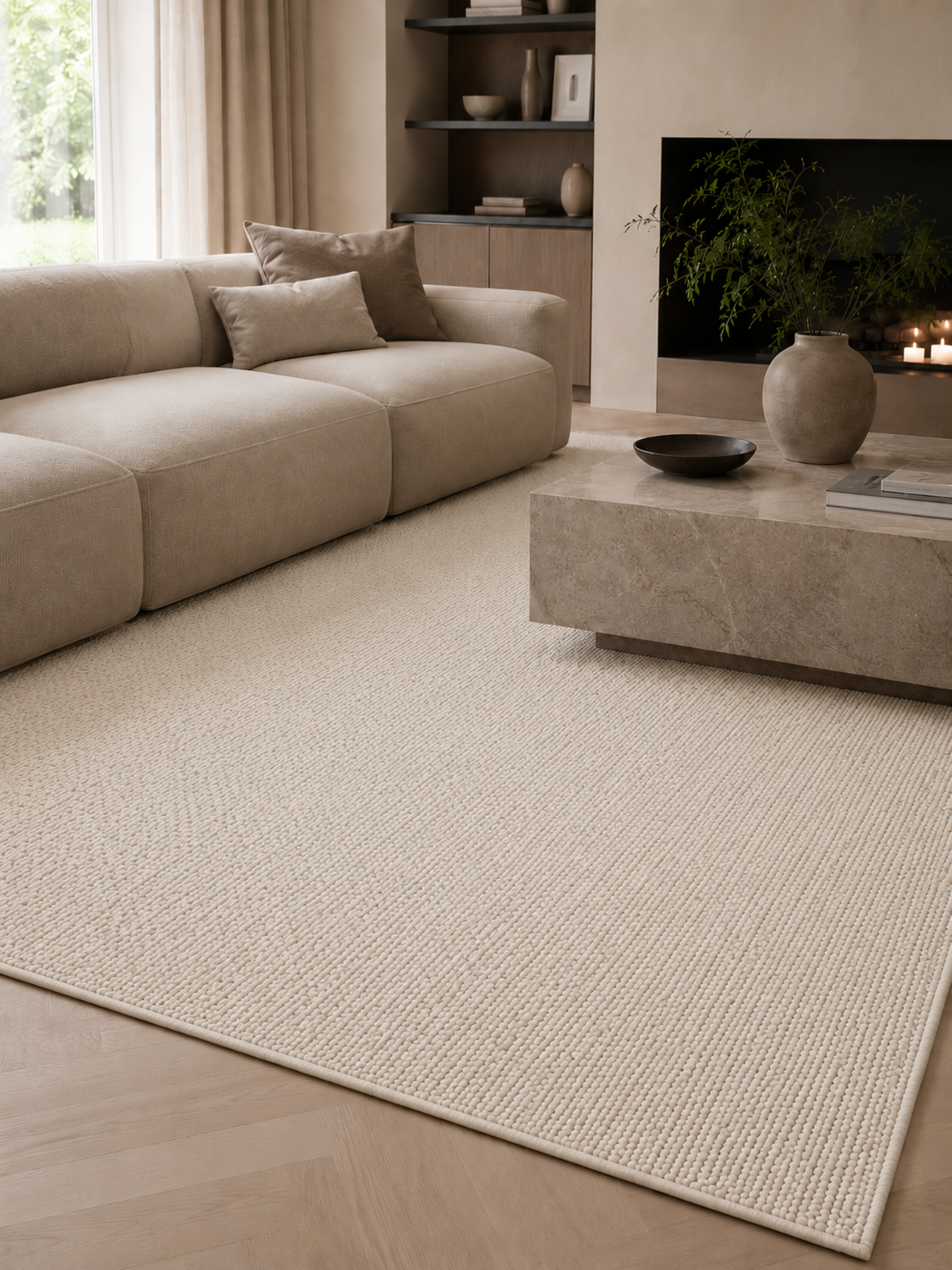 Tapis Japandi - HELIX 2200 CREAM