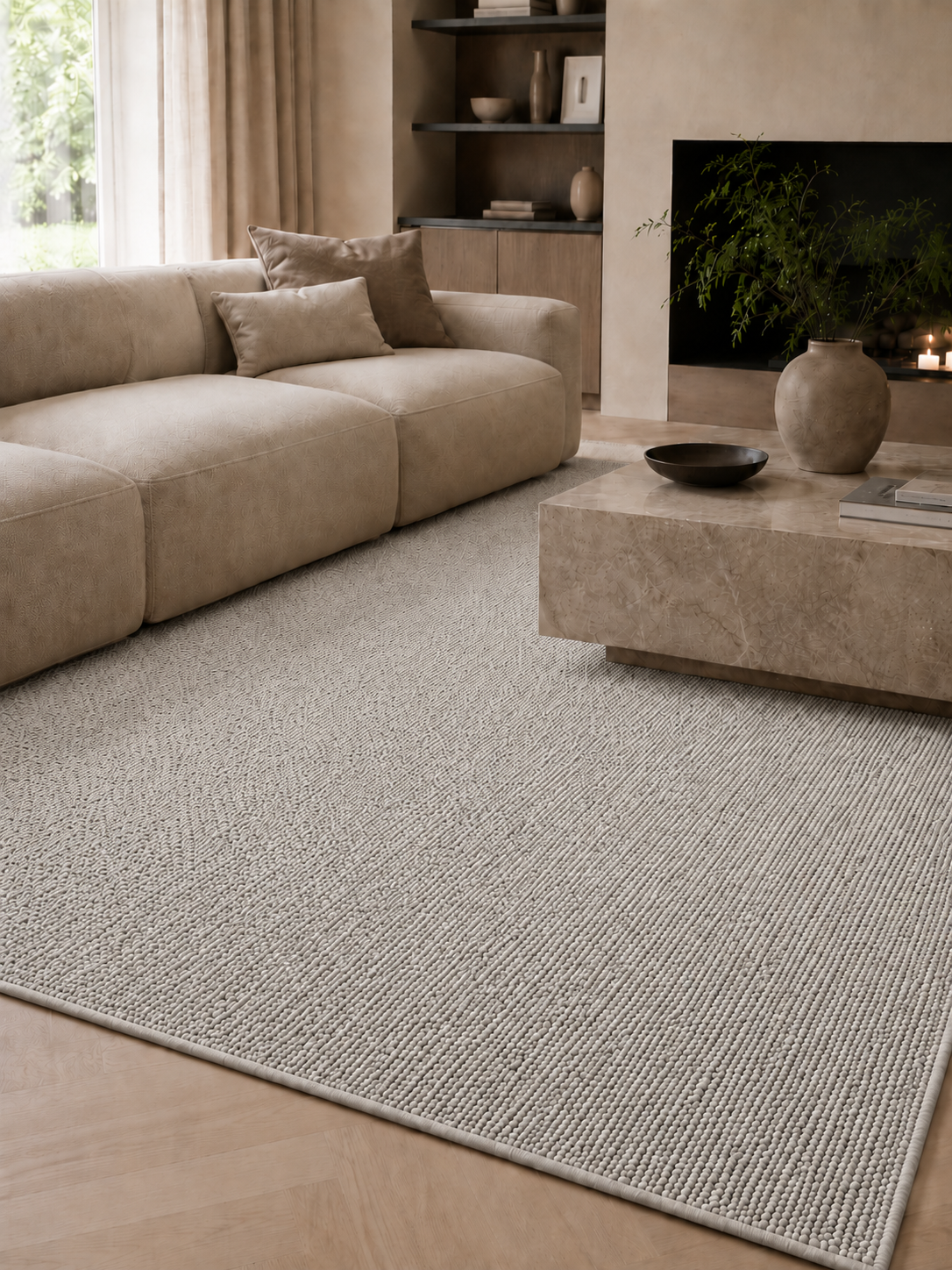 Tapis Japandi - HELIX 2200 SILVER