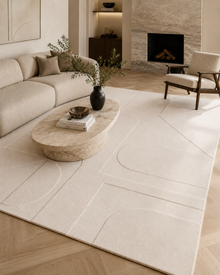 Tapis Japandi - POMPEI 1614 CRÈME