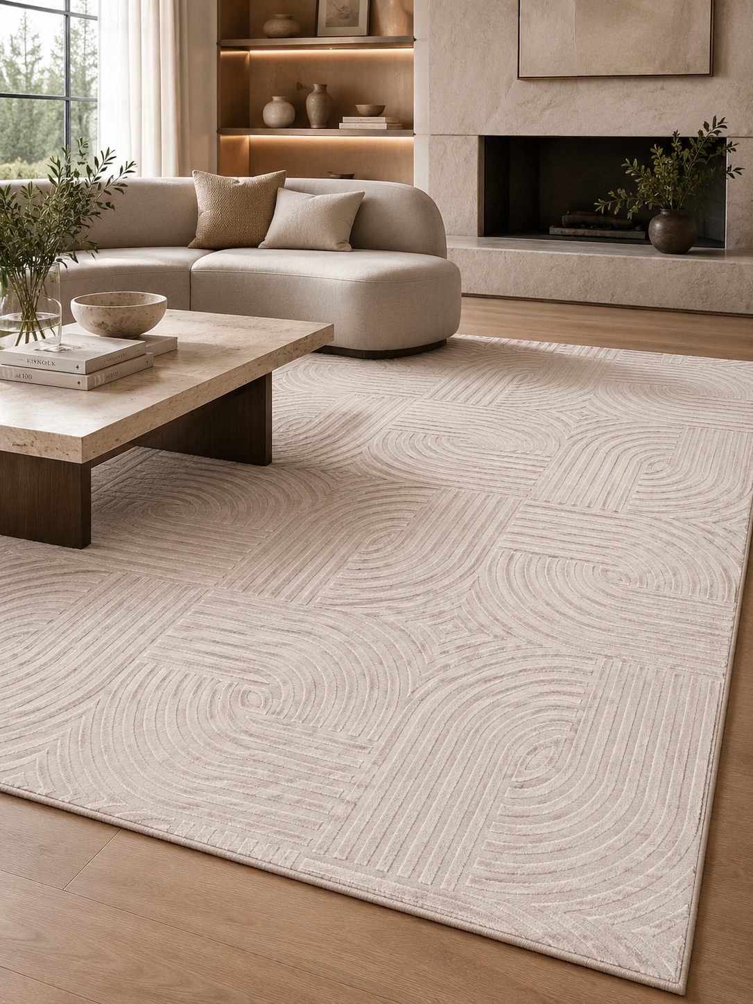 Tapis Japandi - SAHARA 1112 BEIGE