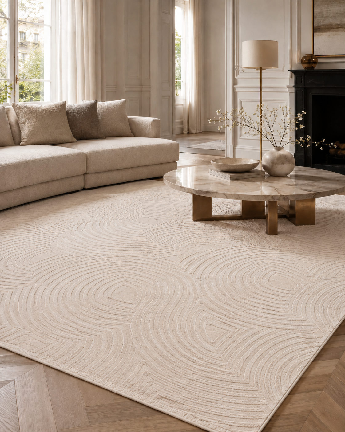 Tapis Japandi - SAHARA 1113 BEIGE