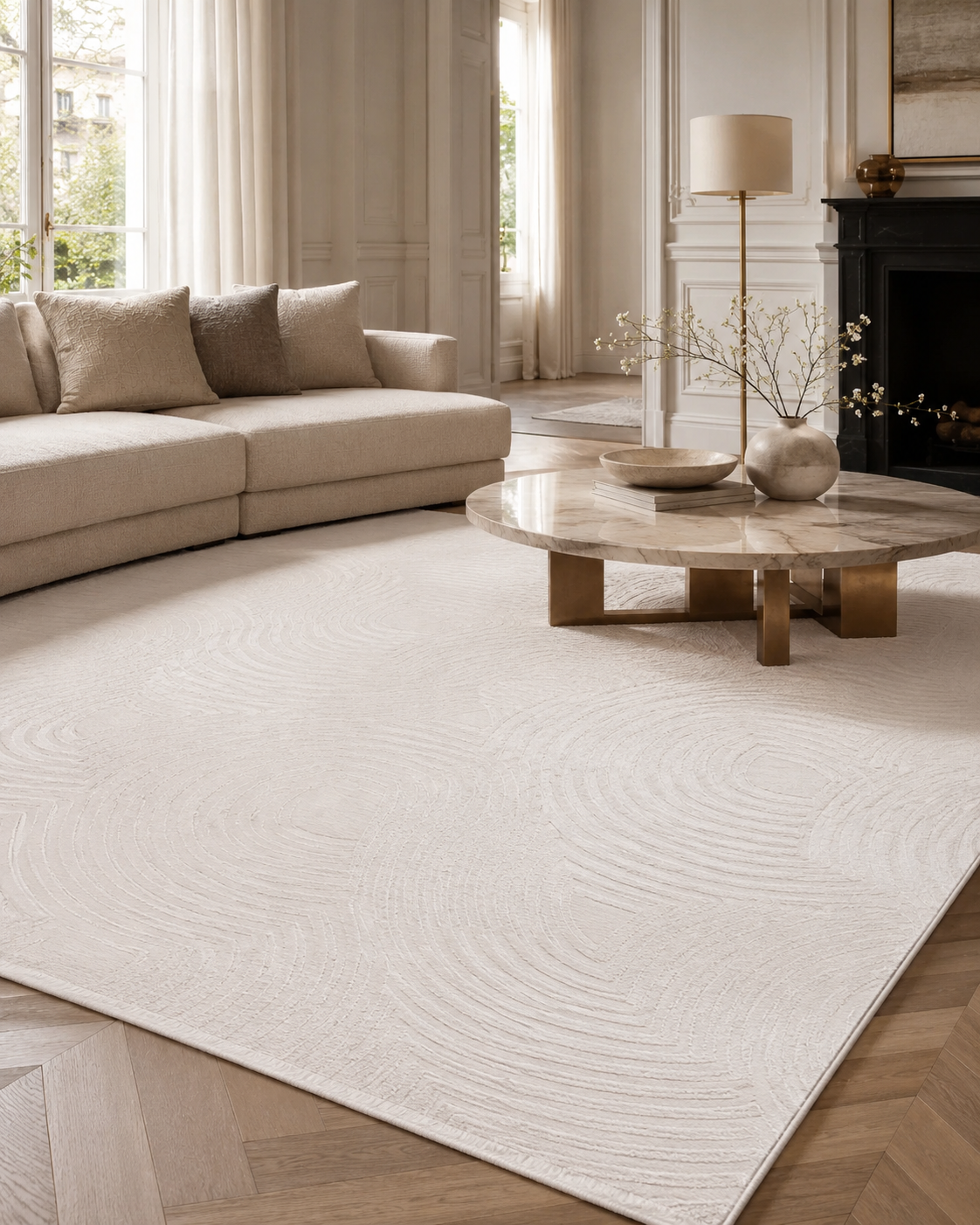 Tapis Japandi - SAHARA 1113 CRÈME