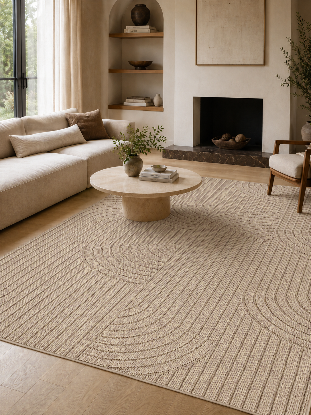 Tapis Japandi - HELIX 2201 BEIGE