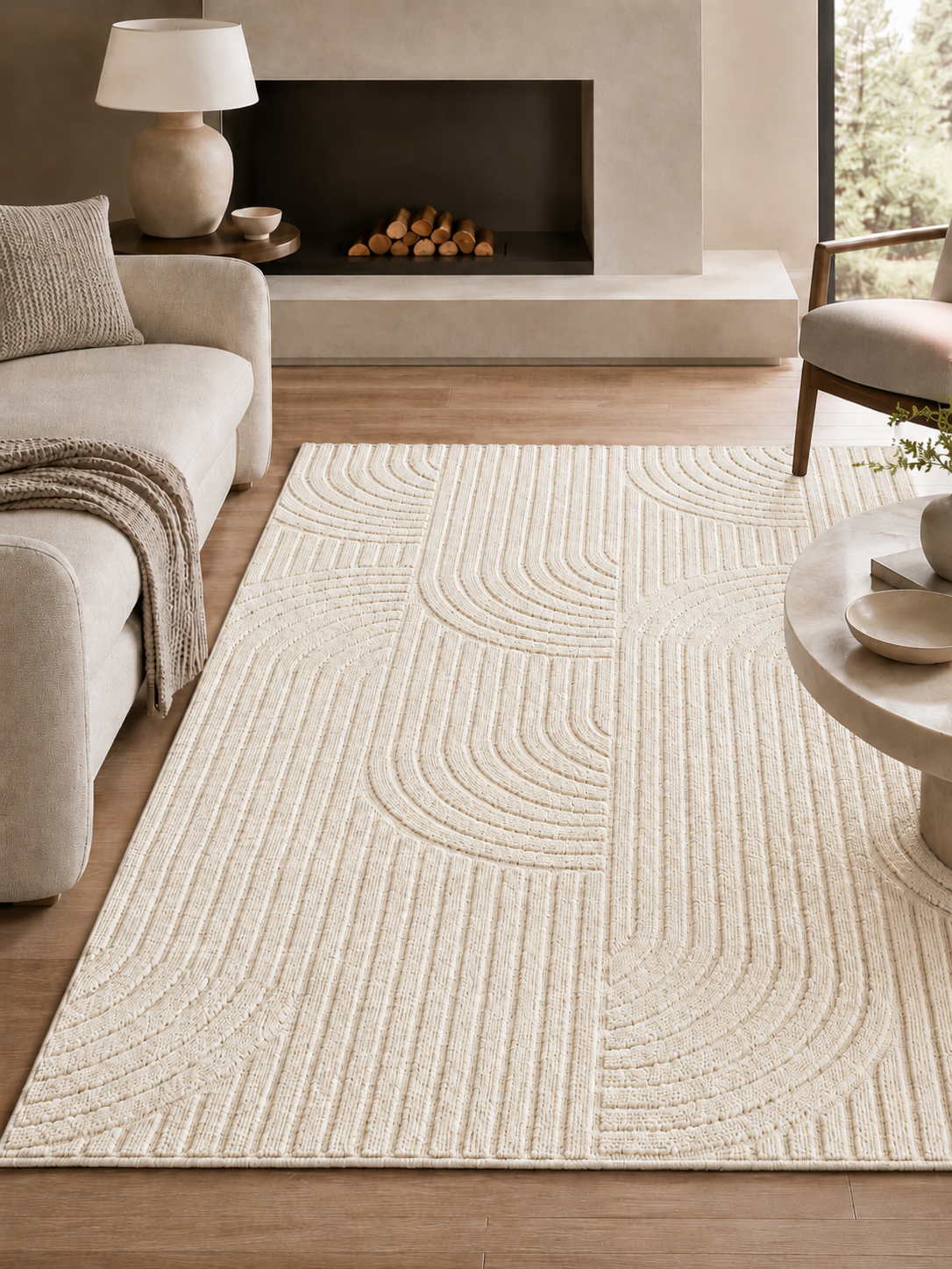 Tapis Japandi - HELIX 2201 CREAM
