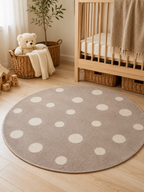 Kinder Vloerkleed - Rond Dotti Beige