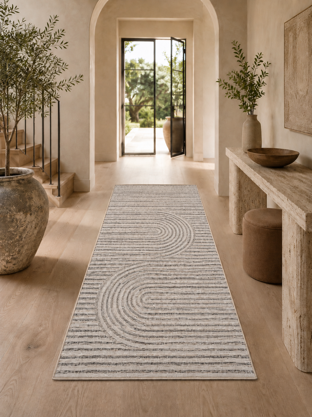 Chemin de table DESERT 1301 GRIS