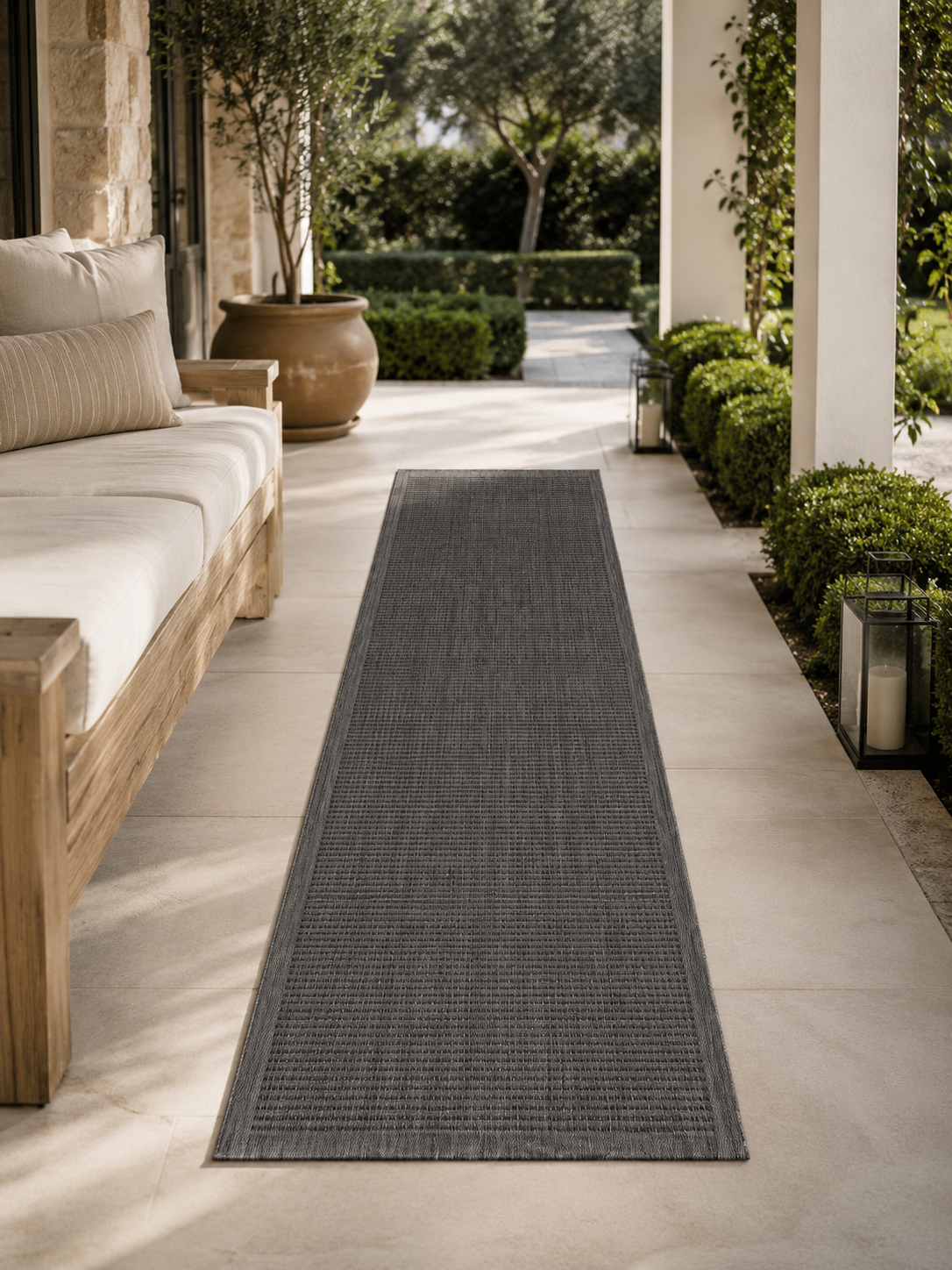 Chemin de table GIZA 1410 NOIR