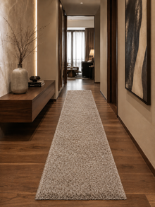 Tapis de couloir à poils longs - FLUFFY 3500 BEIGE