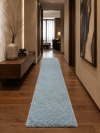 Tapis de couloir à poils longs - FLUFFY 3500 BLEU