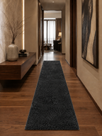Tapis de couloir à poils longs - FLUFFY 3500 GRIS