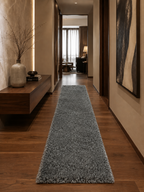 Tapis de couloir à poils longs - FLUFFY 3500 GRIS CLAIR