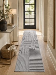 Chemin de table Japandi Tapis - ART 1121 SILVER