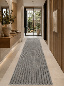 Tapis de couloir Japandi - ART 1122 SILVER