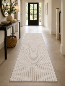Tapis de couloir Japandi - NOVA 1201 CRÈME